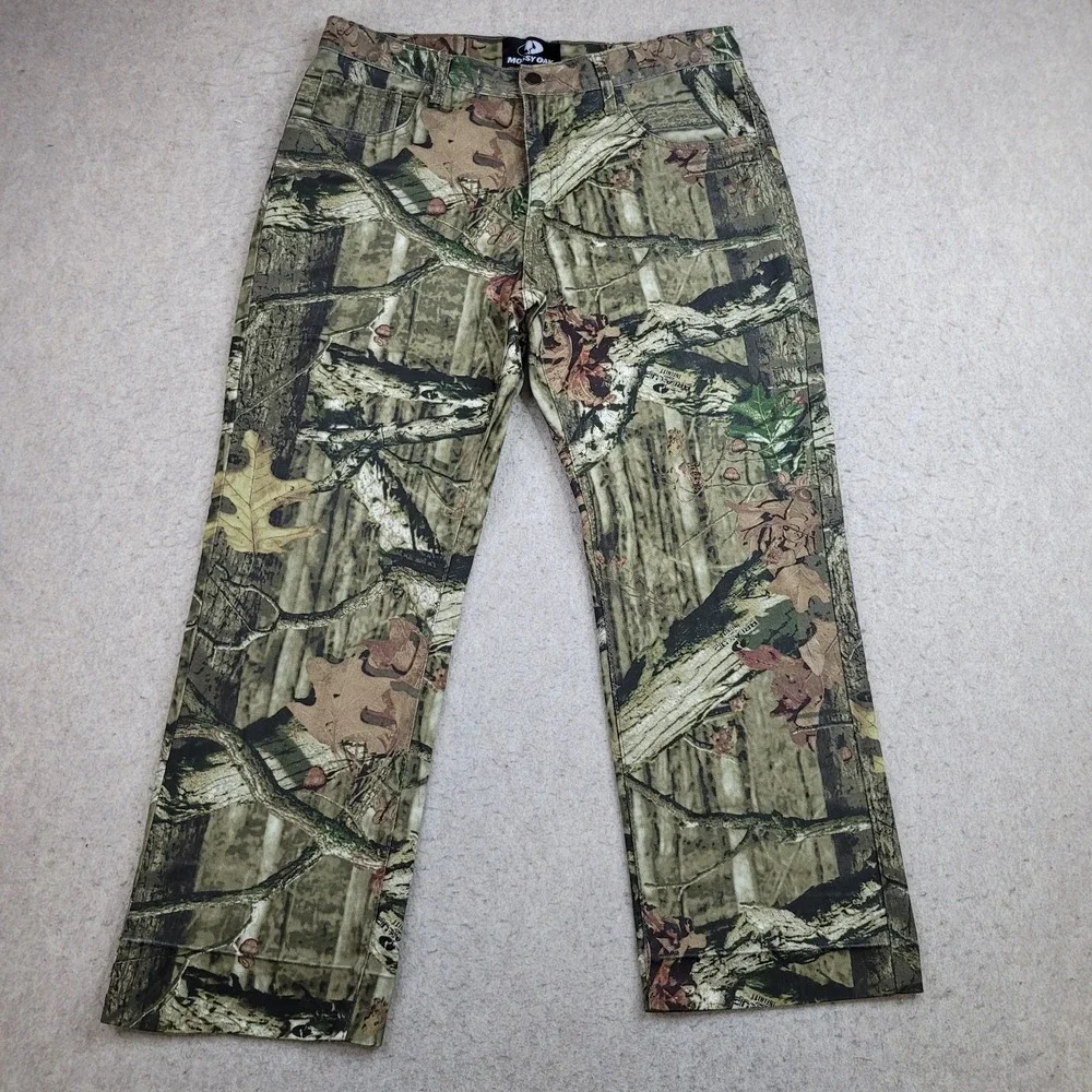 Mossy Oak Camo Pants Mens‎ 36x29 Break Up Infinity Jeans Hunting Oak Leaf